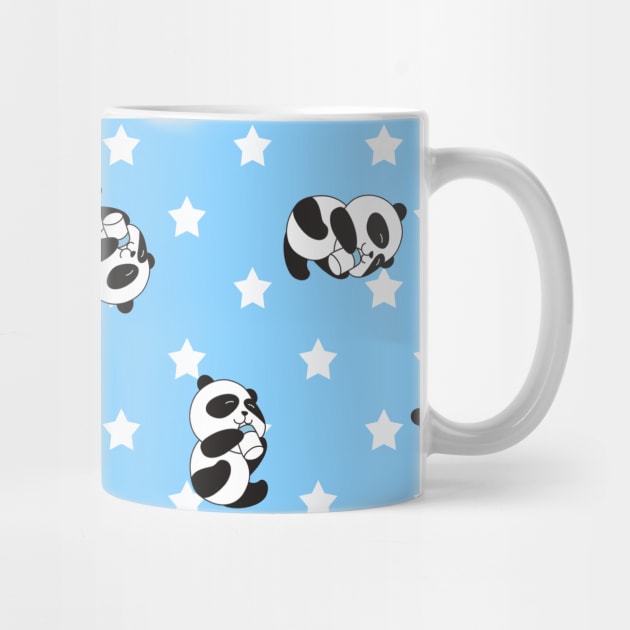 Cute pattern | panda drink milk by Band of The Pand